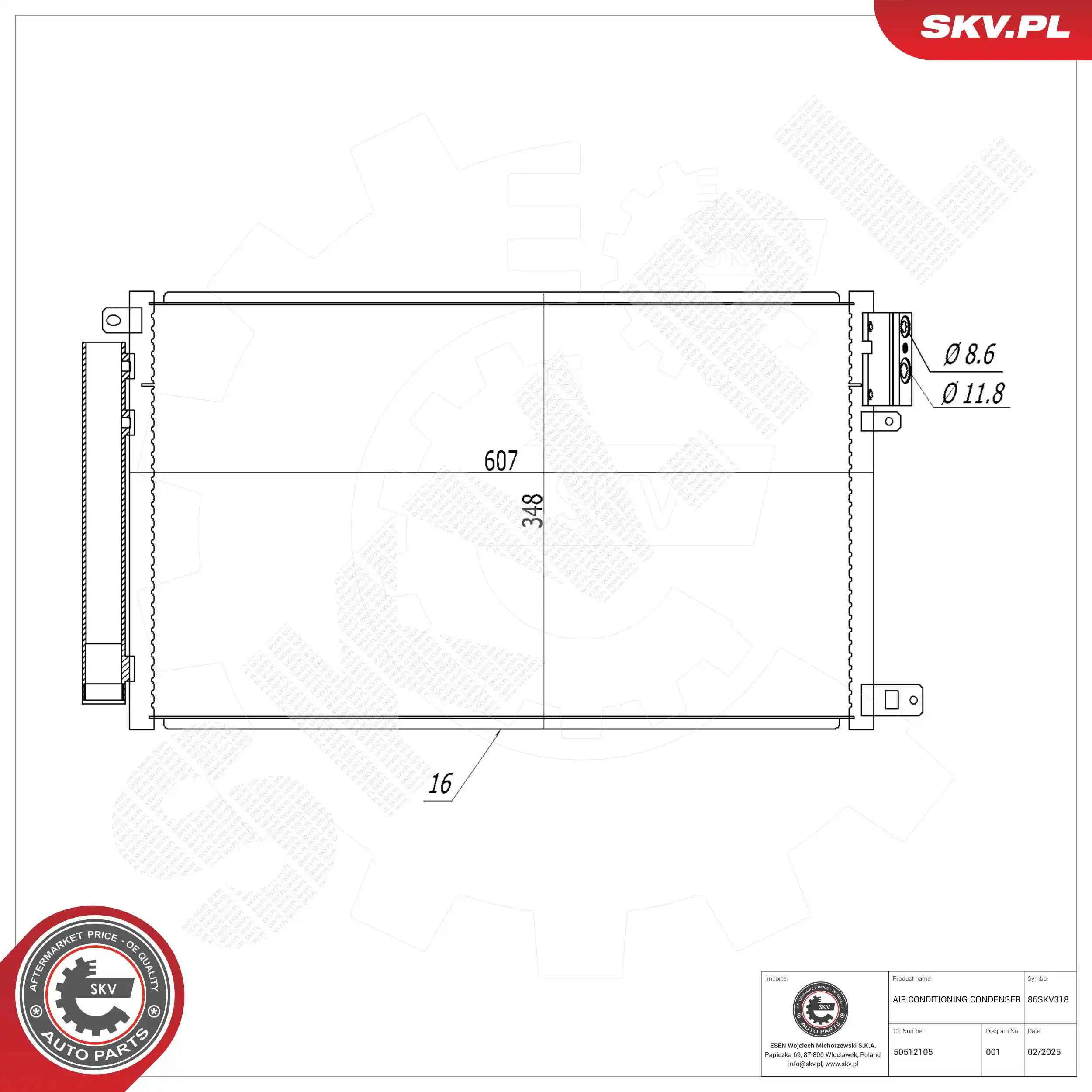 Condenser, air conditioning